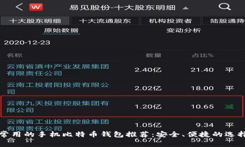 常用的手机比特币钱包推荐:安全、便捷的选择